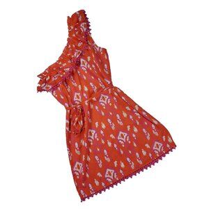 Mud Pie Bag Lady Ruffled One Shoulder Dress size S